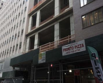 The base of 143 Fulton Street.