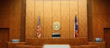 A courtroom in Bob Casey Federal Courthouse in Houston.