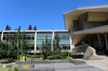 Microsoft buildings in Redmond, Wash.