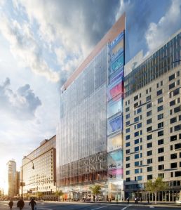 A rendering of the proposed Union Square Tech Hub.