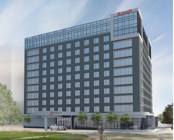 The Marriott hotel at 144-02 135th Avenue.