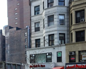 The current building at 214 West 72md Street, scheduled for demolition.