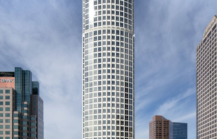 View of 777 Tower in Downtown L.A.