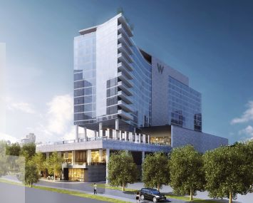A rendering of the W Hotel Nashville.