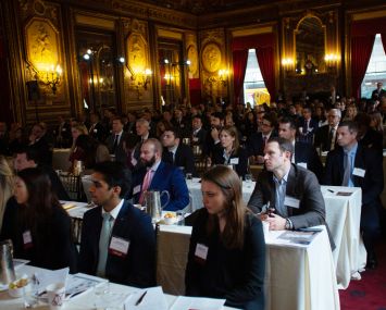The audience during a panel discussion at CO's Fall Commercial Real Estate Financing Forum.