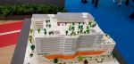 A model of the Funan shopping center in Singapore.