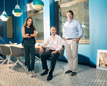 From left: AnnyRose Pahl, Brian Steinwurtzel and Eric Gural, principals of GFP Real Estate, have a reputation of being a good landlord for nonprofits.