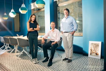 From left: AnnyRose Pahl, Brian Steinwurtzel and Eric Gural, principals of GFP Real Estate, have a reputation of being a good landlord for nonprofits.