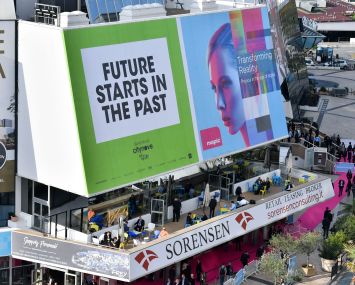 Outside the MAPIC convention in Cannes, France.