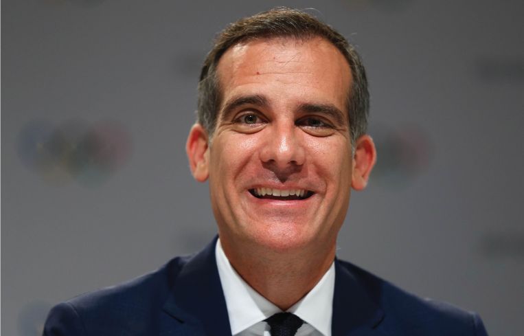 L.A. Mayor Eric Garcetti.