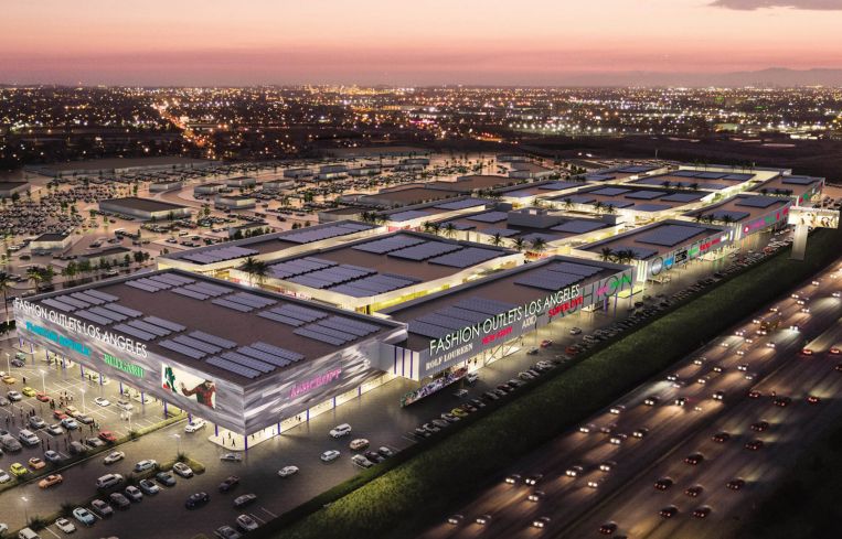 RENDERING OF THE LOS ANGELES PREMIUM OUTLETS.