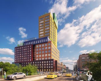 The Radio Tower & Hotel at 2420 Amsterdam Avenue will be one of the first commercial high-rises to be built in Washington Heights in decades.