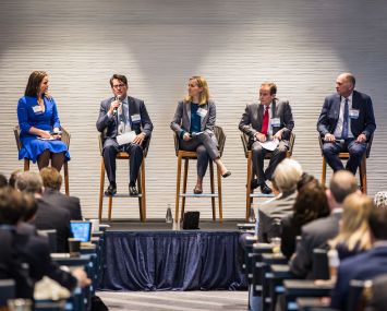 From left to right: Jane Hinton, Jeff Fastov, Robin Potts, Paul Vanderslice and Tom Whitesell.