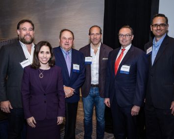 From left to right: Christopher Rising, Loryn Arkow, Bob Hart, Arturo Sneider, Rick Vogel and Brian Saenger.