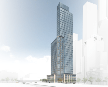 A rendering of 601 West 29th Street. 