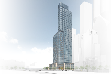 A rendering of 601 West 29th Street. 