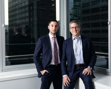 Aaron Fishbein (left) and Steven Baker were pounding the pavement to do deals in Long Island City, Queens, long before it was on Jeff Bezo’s radar.
