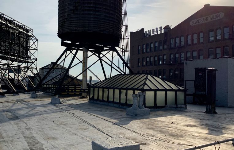 The roof of the Cardinal Building