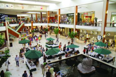 The interior of Aventura Mall.