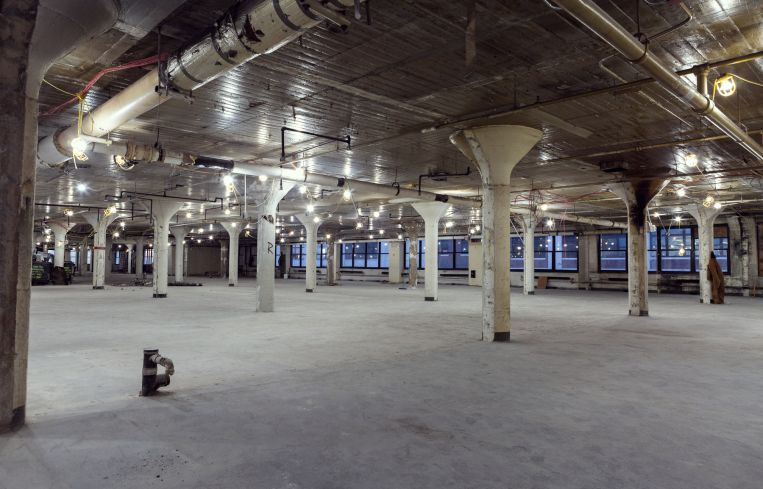 The top floor of Falchi has 90,000 square feet of open space that was recently vacated by a jewelry maker.