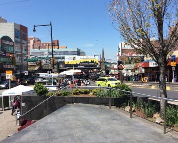An intersection in Flushing.
