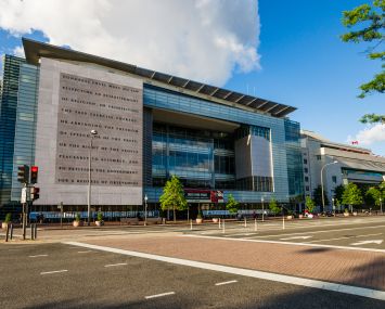 The Newseum building.