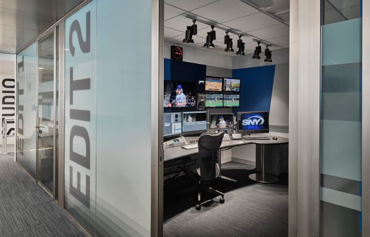 An editing suite for SportsNet.