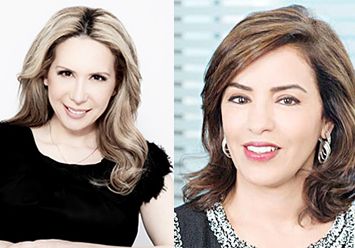Evi Kokalari-Angelakis (left) and Maha Al-Ghunaim (right)