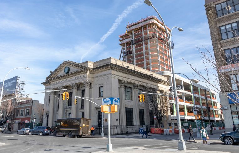 The Dime under construction at 263 south 5th street in williamsburg in Jan 2019