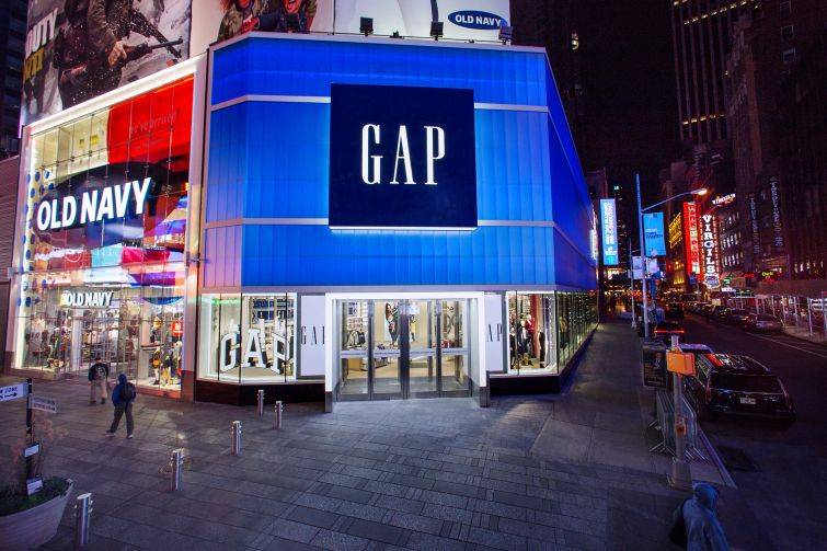 Gap and Old Navy in Times Square.