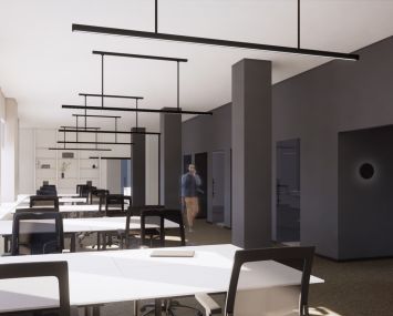 A rendering of Breather's new space at 322 Eighth Avenue.