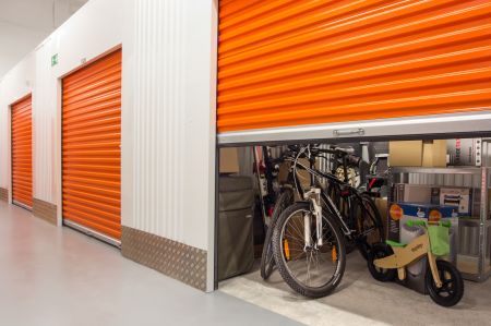 A self storage facility.