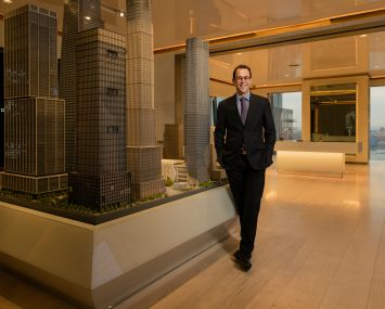 Jeff Blau, the CEO of Related, inside the company's offices at 10 Hudson Yards.