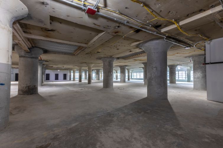 The second floor of 441 Ninth Avenue has kept the same footprint but been upgraded for new tenant, Lyft.