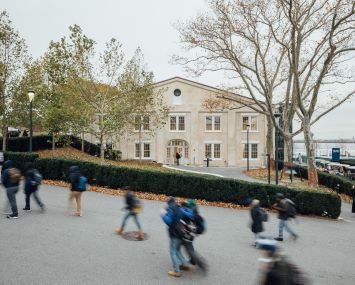 The arts center's renovated building on Governor's Island.