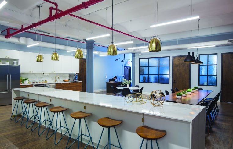 Reform Creative created a polished yet industrial office for editorial company Exile.