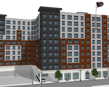 A rendering of The Caldwell in downtown Lynn, Mass.