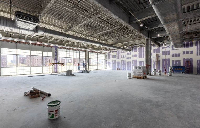 A large west facing office space on the 5th floor of the Wegman's building in Admiral's Row at the Brooklyn Navy Yard.