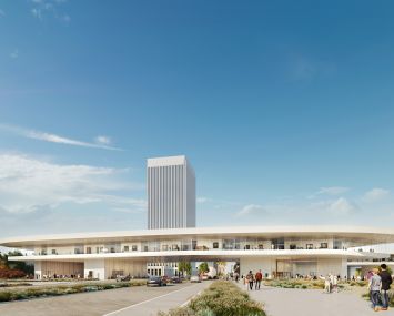 Rendering of Peter Zumthor’s LACMA redesign.