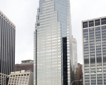 A high-rise office building in Manhattan