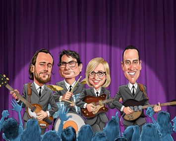 Despite the late business cycle, the industry's most influential lenders never stopped the music. From left to right: Dustin Stolly, Jeff Fastov, Greta Guggenheim and Jonathan Pollack.