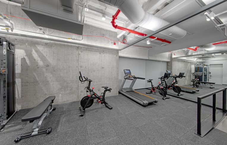 IEX also put in a gym and mother's room for its employees.
