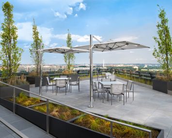 Rosslyn’s Potomac Tower rooftop offers incredible views of DC