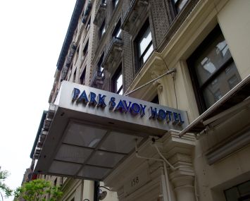 Park Savoy Hotel at 158 West 58th Street.
