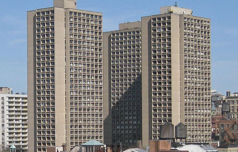 Silver Towers at University Village were completed for New York University in 1967.