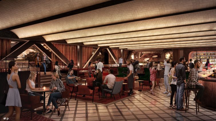 A portion of the ground floor will be turned into a speakeasy-style bar. 