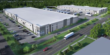A rendering of Scannell's two planned Jacksonville industrial properties. 