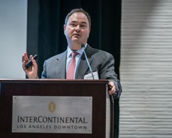 CCRE's Darrell Wheeler at Commercial Observer's Inaugural Spring L.A. Finance Forum.