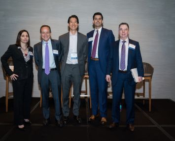 Foreign markets panel. From left to right:
Loryn Dunn Arkow, Paul Vanderslice, Warren Min, Corey Hall, Greg Murphy.
