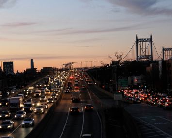 Sunset in Astoria, Queens.